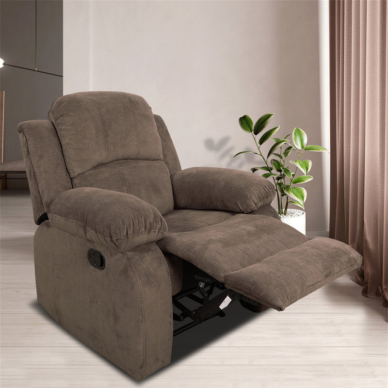 Kaelana 38.5" Wide Standard Recliner, Brown Corduroy
