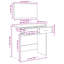 Patrizia Dressing Table with Mirror-504324920