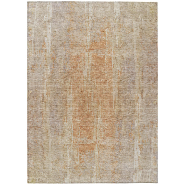 Machine Washable Indoor/Outdoor Masuda ACN2309 Abstract Rug