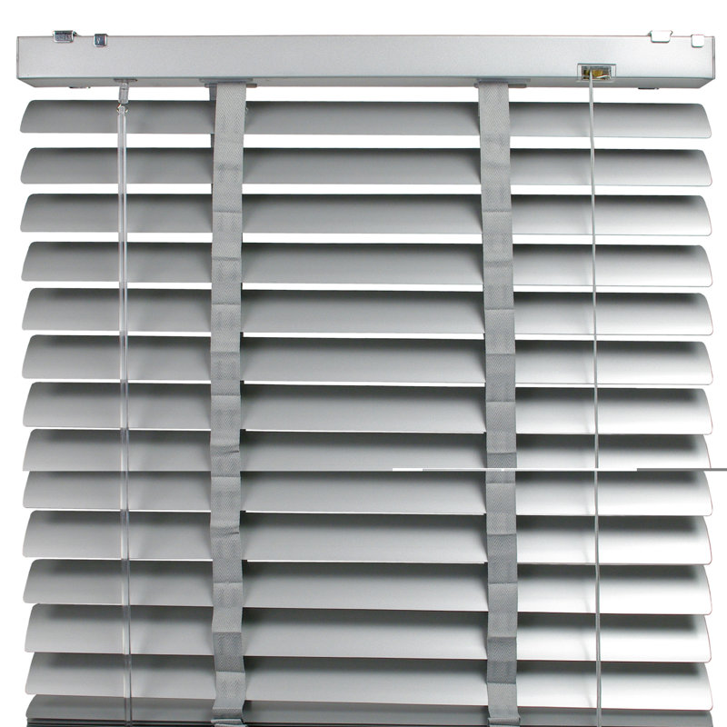 Blackout Bamboo Horizontal/Venetian Blind, 175cm L x 100cm W, Grey