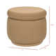 Enoki 21" Wide Round Storage Ottoman with Storage