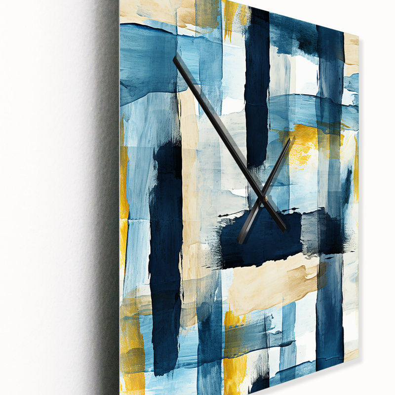 Horloge murale rétro Artistic Striped Explosion II, Petit