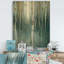 «Green Forest Dream» - impression de paysage traditionnel sur bois de pin naturel-37111048