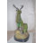 Cushenilt Two Deers Bronze Statue with a Green patina finish - Size: 15"L x 22"W x 32"H.