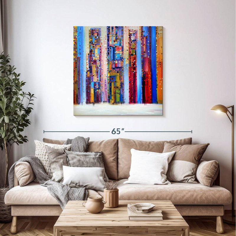 Light Skyline, 39" H x 39" W