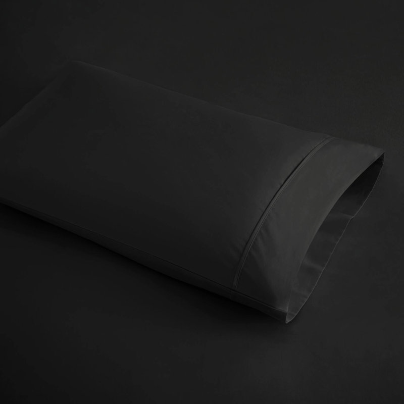 Drap en mélange de coton 600 fils à densité de tissage 600 avec traitement rafraîchissant - Gère, finition ultra douce, drap-housse entièrement élastique, lavable à la machine, de 4 taies plates et 2 taies d'oreiller