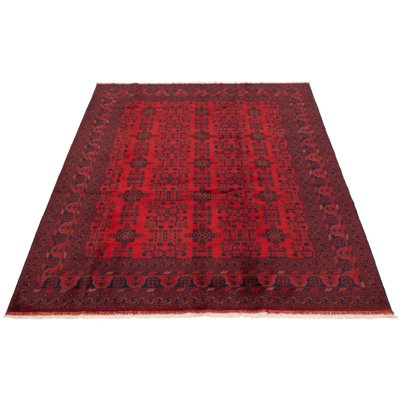Tapis unique en laine noué à la main 6 pi 8 po x 9 pi 8 po nouvel âge Khal