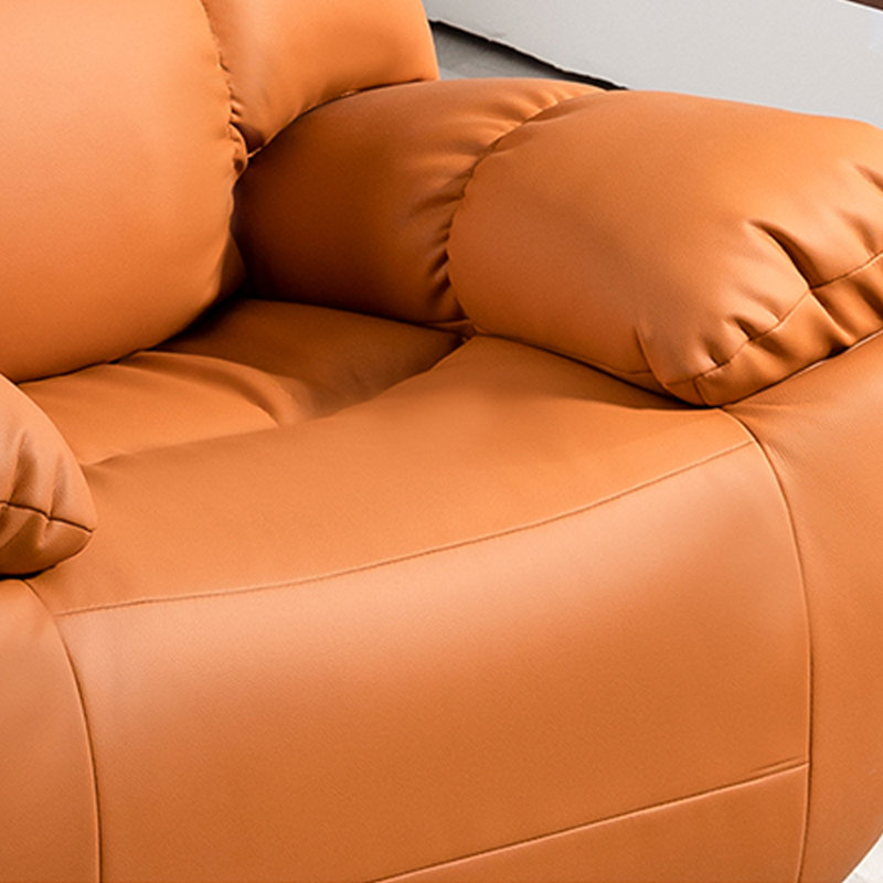 Comfortable recliner with 360° rotation, Orange