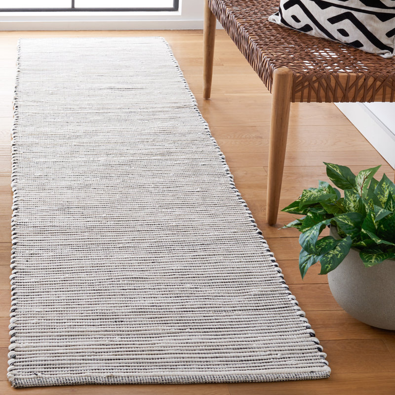 Lilia-Mae Flat Weave Cotton Rug, Runner 2'3" x 9'