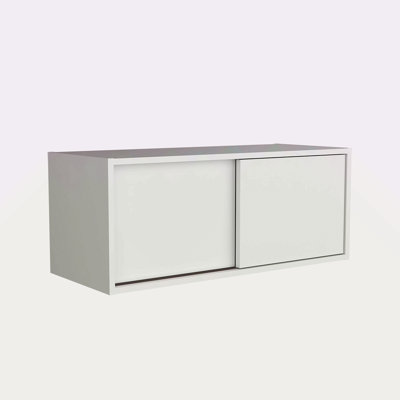 Armoire flottante avec porte coulissante