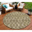 Tapis rond beige 8 po