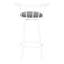 Tabouret de bar, ensemble de 2, pivotant, hauteur de bar