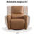 33.8" Wide Modern Comfortable Swivel And Rocker Power Recliner with USB Port-240829264