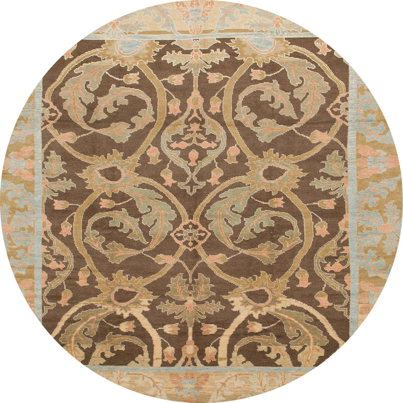 Aariona Abstract Indoor Rug, Round 5'