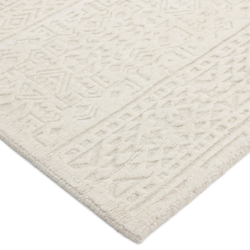 Fallkirk, Handmade Area Rug - 3' 0'' X 5' 0'', Ivory, Rectangle 10' x 14'