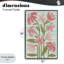 «Pink Whimsy Midcentury Flowers», estampe numérique, design par Martina Pavlova-449942447-449942445