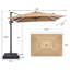 128' X 104' Rectangular Cantilever Umbrella with Weighted Base-1688095656
