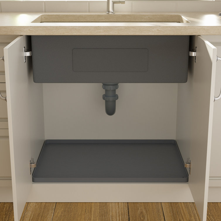 Lordear 31x 22Under Sink Mat Waterproof Kitchen Cabinet Mat
