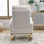 Chaise berçante moderne avec accoudoirs de salon à dossier haut l 27,6 po-741719195