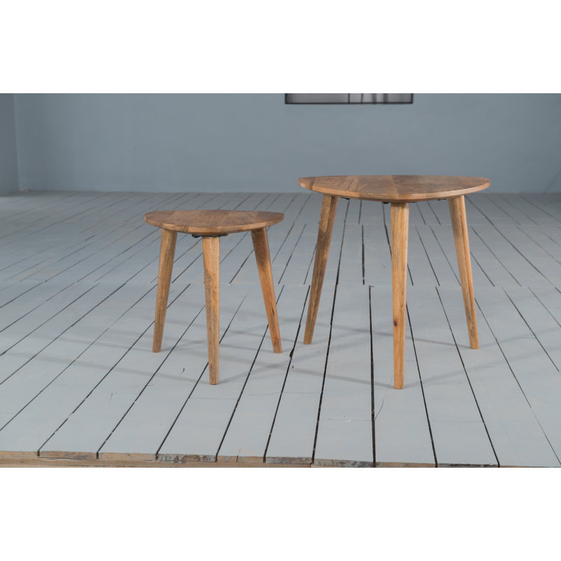 Surya Solid Wood Nesting Tables