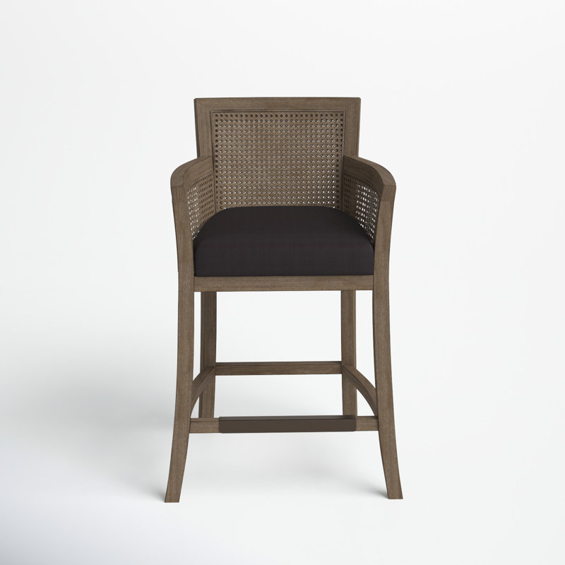 Farlane Counter Bar Stool, Dark Gray/Brown