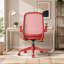  Chaise de bureau ergonomique et pivotante avec accoudoirs rabattables, chaise de bureau en filet avec support lombaire, coussin ignifuge pour le bureau personnel-938250657-938250658