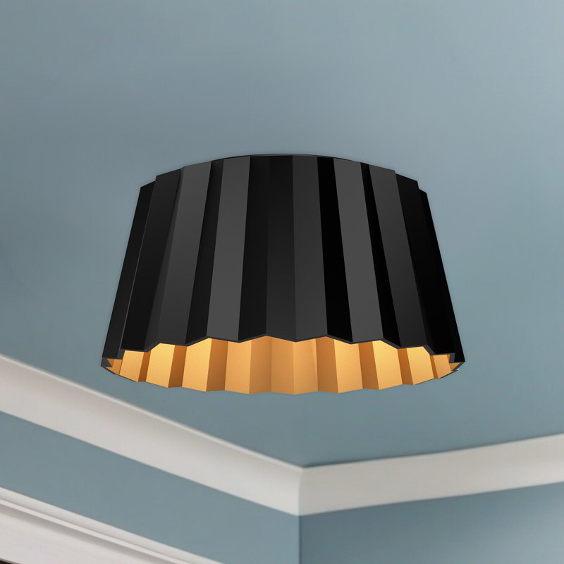 Tindra Flush Mount, Matte Black
