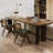Nut-brown Rectangular Solid Wood writing desk-117663653