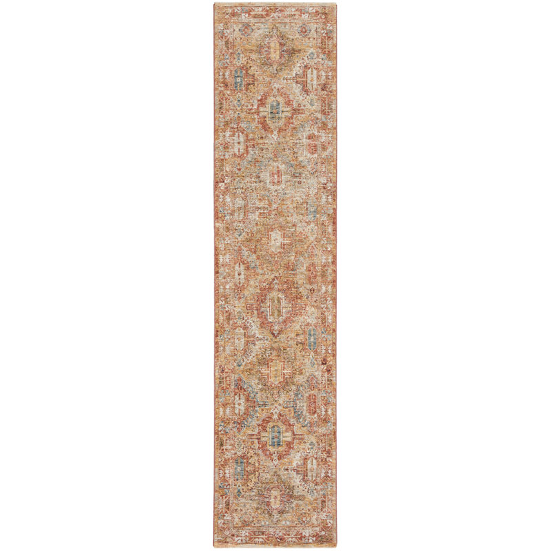 Geometric Indoor Rug, Rectangle 2'3" x 10'2"