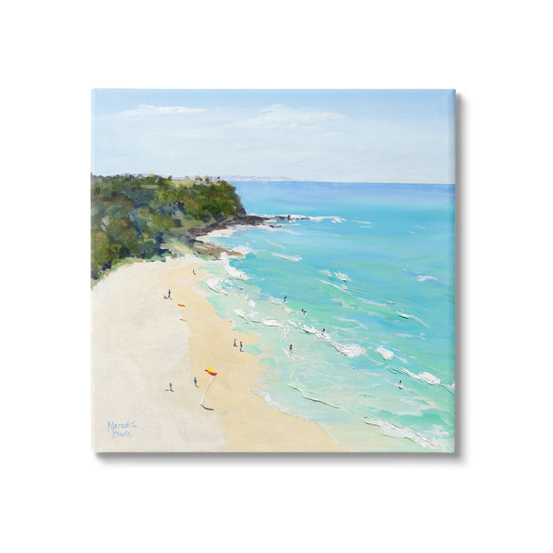 "Aero Beachgoers Peinture" par Meredith Howse sur toile, H 36 po x l 36 po