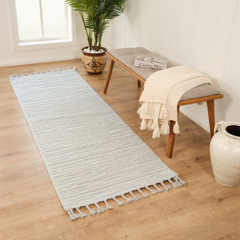 Nora Boho Textured Area Rug, Runner 80 x 220cm