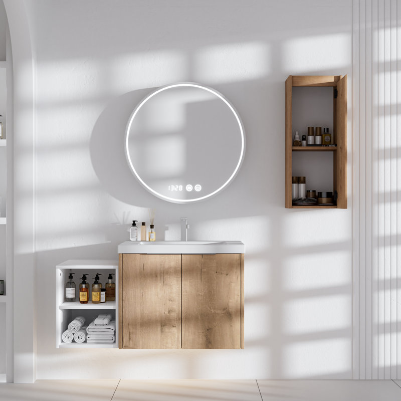 42 po Mangano mural avec lavabo et armoire latérale 42 po