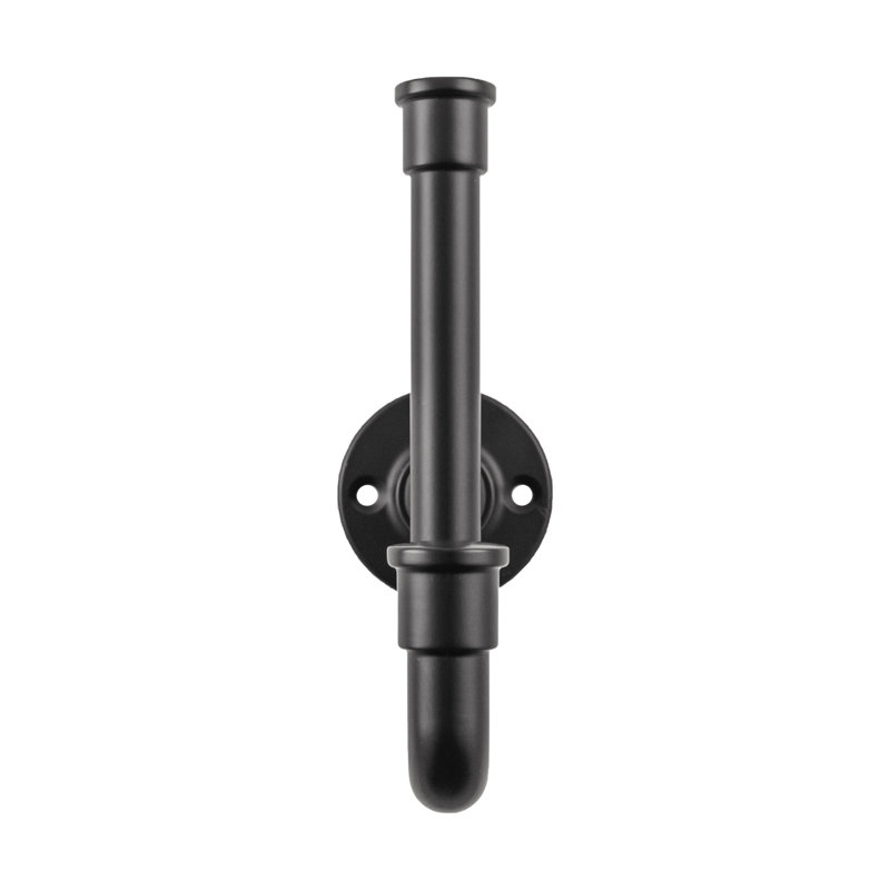 Urbane Collection Hook 1-1/4 Inch Center to Center, Matte Black