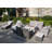 11 - Person Patio Conversation Set with Cushions
