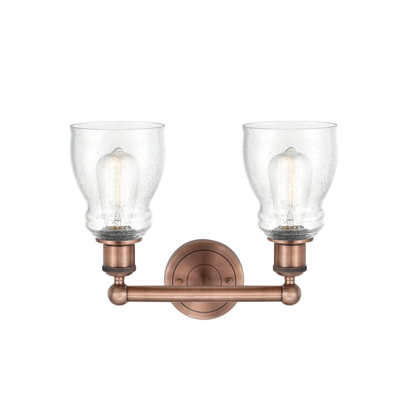 Éclairage pour meuble-lavabo à 2 lumières, Cuivre antique, Bullé