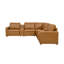 132" W Hudson Recliner Leather-Matched Sectional-998681120