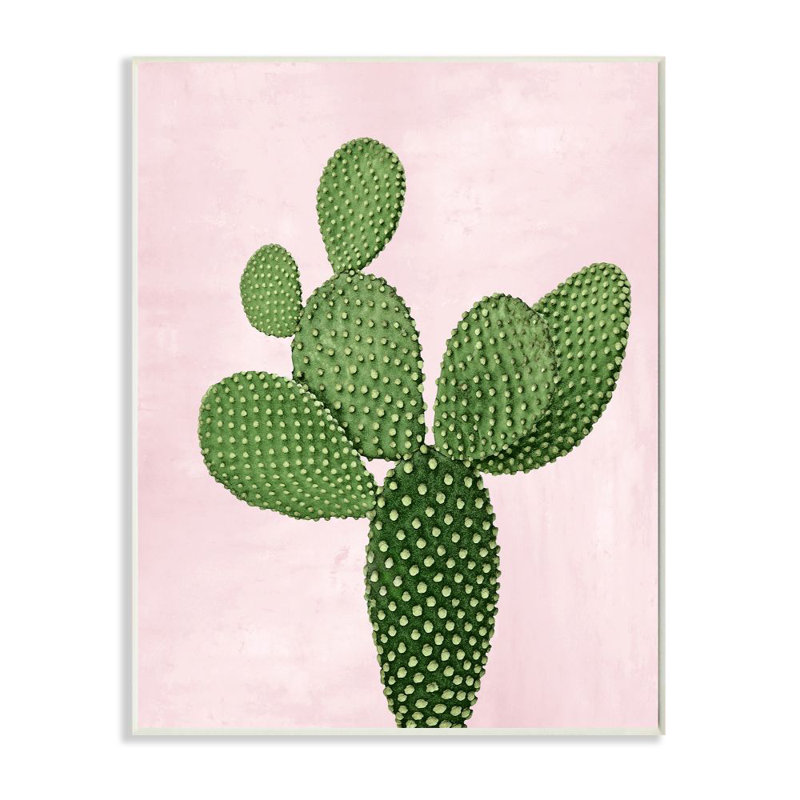 «Practly Cactus Dessert Plant Nature Succulent» par Ziwei Li - impression, H 19 po x l 13 po, Plaque murale