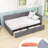 Twin Size Upholstered Daybed with Storage Drawers-339470401