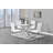 Tipler Round Glass Top Metal Base Dining Table