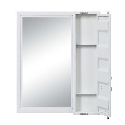Cargo Vanity 26"x32" Mirror, White Finish