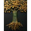 Arbre de vie, art mural en métal - grande suspension murale en laiton 27 po avec finition patine dorée verte, sculpture murale faite à la main