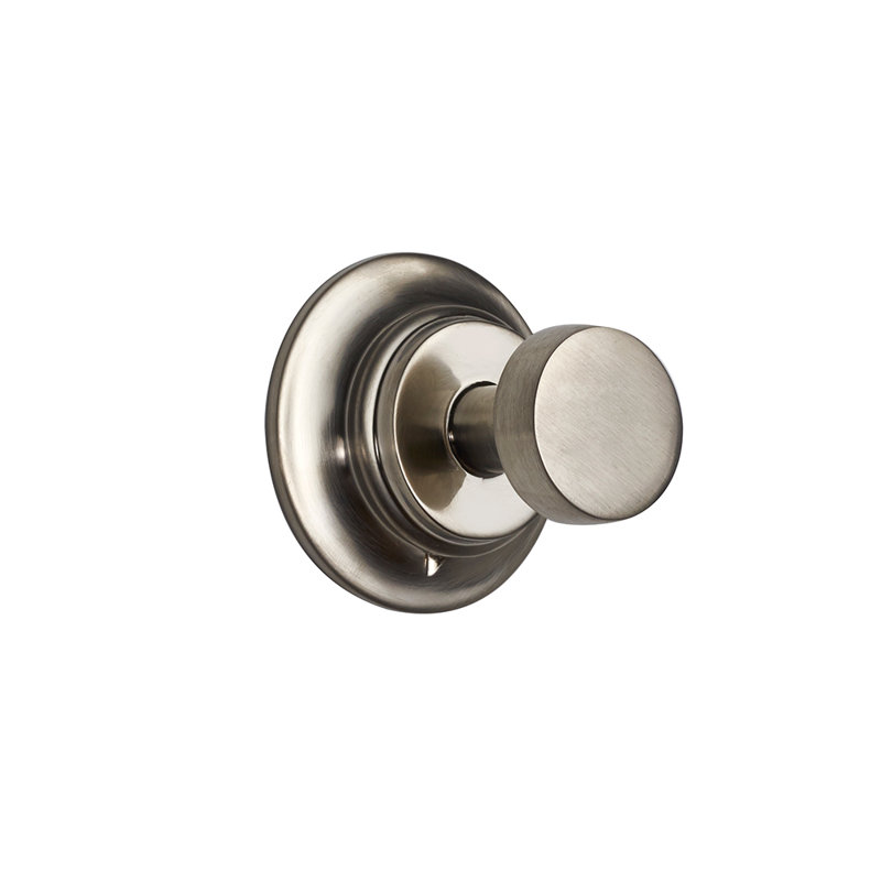 Fleetwood Wall Mounted Robe Hook, Brushed Nickel