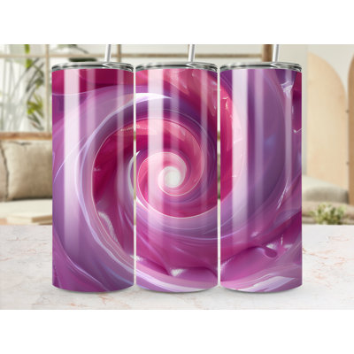 Choose Handmade Tumblers 591ml Vacuum Insulated Stainless Steel (18/8) Travel Tumbler with Straw