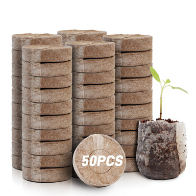 50Pcs 35mm Compressed Peat Pellets