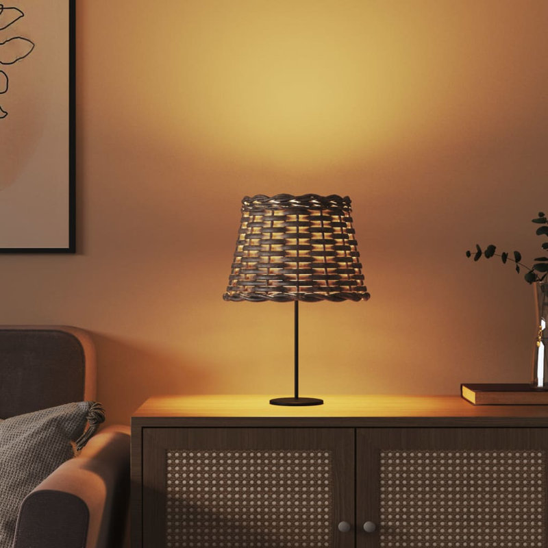 Lamp Shade, 15cm H x 20cm W x 20cm D, Brown