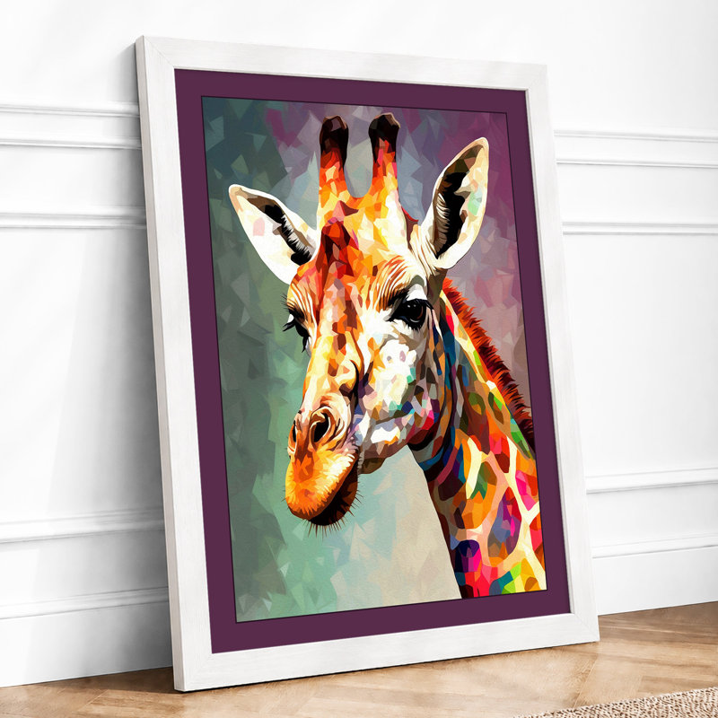 Golden Giraffe Modern 1 Piece Single Picture Frame Wall Art, A1 - 84.1 x 59.4 cm, White