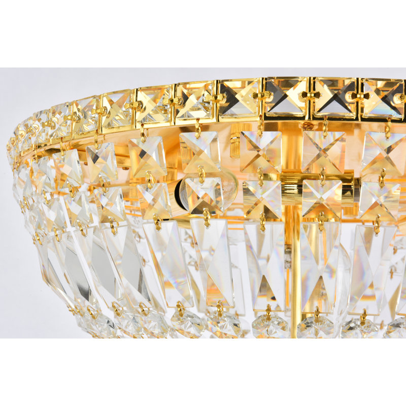 Plafonnier encastré 36 po à 21 lumières Stinnett, Chrome