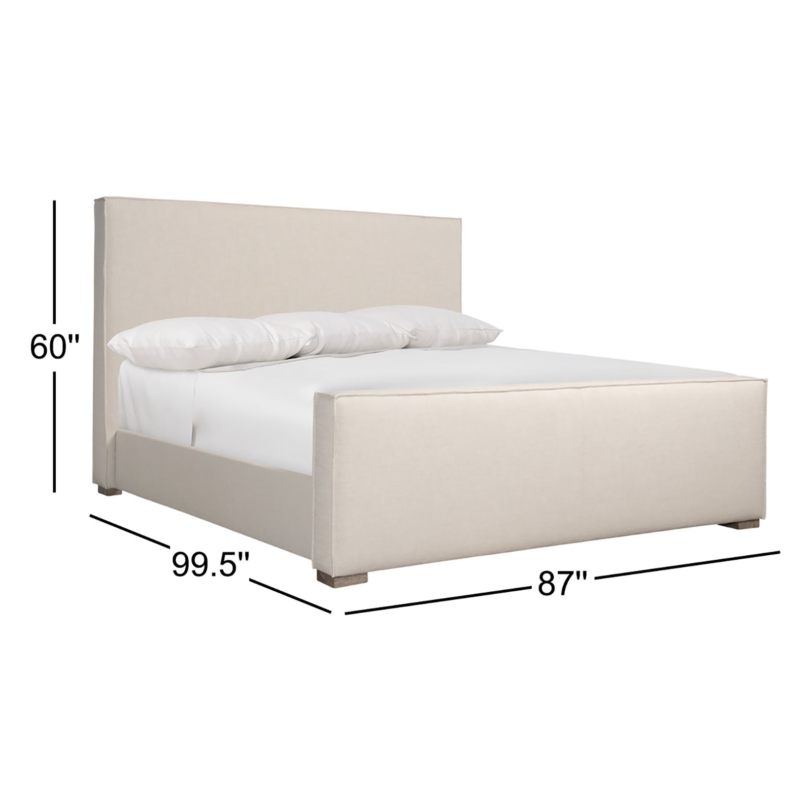 Tribeca Upholstered Panel Bed, King
