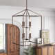 Ellis 8 Light Metal Dimmable Lantern Chandelier
