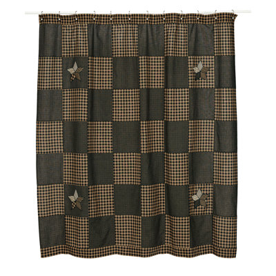 Saco Cotton Patchwork Shower Curtain